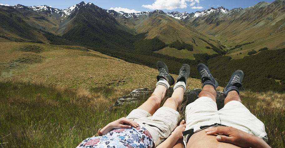 Honeymoon Neuseeland Wanderung Berge